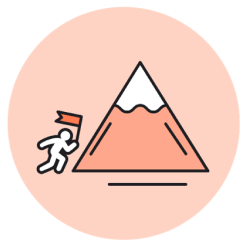 Person Climbing Mountain